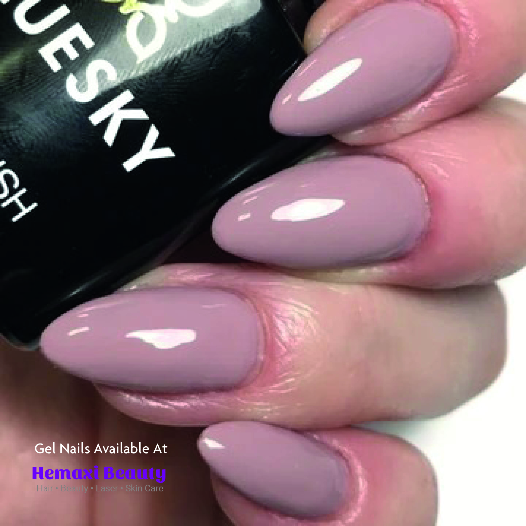 Light Nude Gel Nail Birmingham Salon