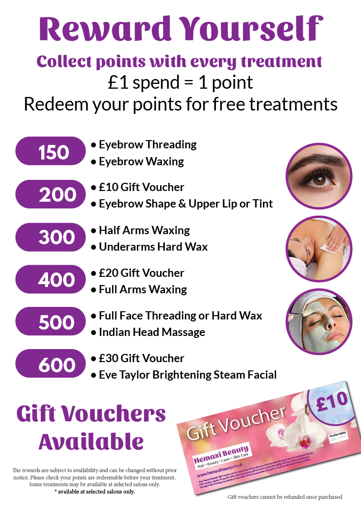 2025-06 Points Reward Poster WEB Free Hair Treatment, Free Beauty Treatment with Salon Reward Points